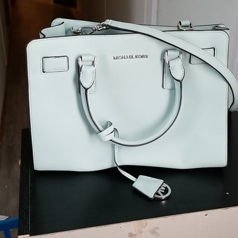 Blue Michael Kors bag